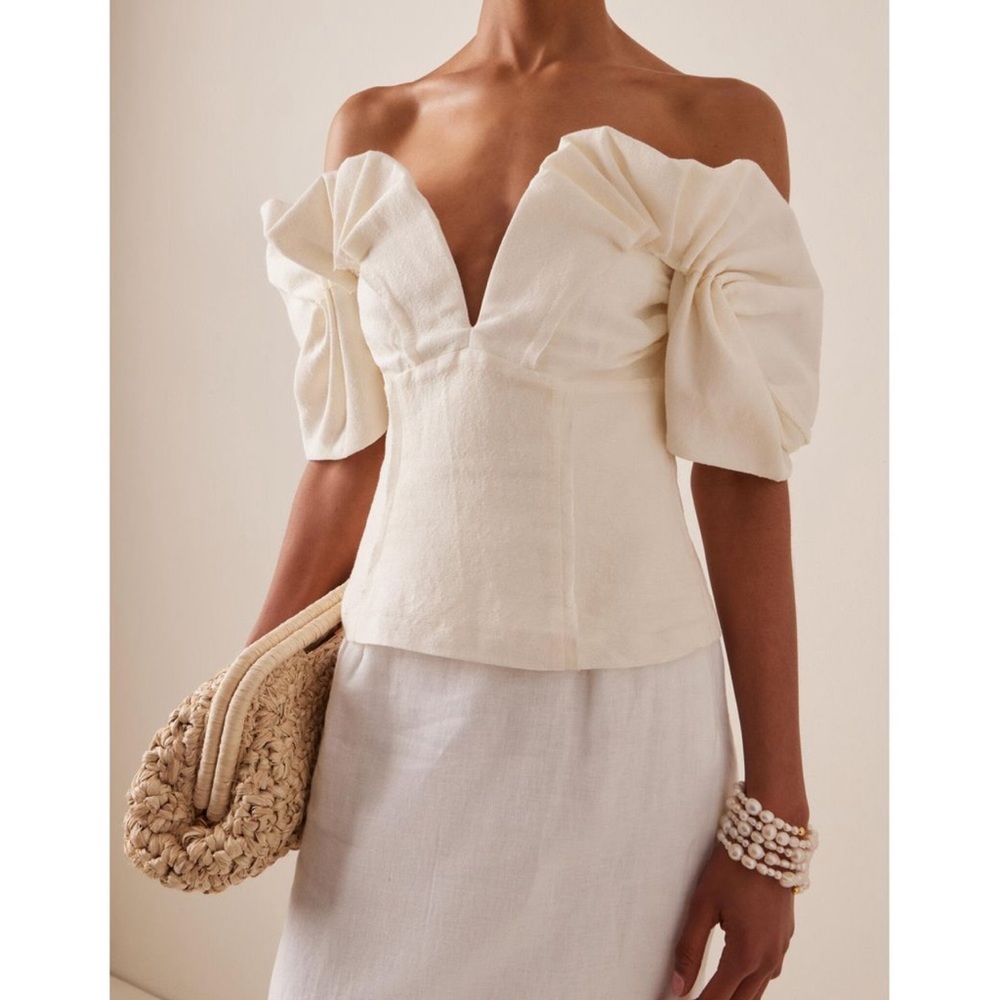 COPY - Cult Gaia Abby Top New Without Tags Cream Size Large